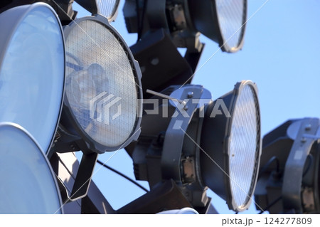 スタジアムの照明施設　イメージ 124277809