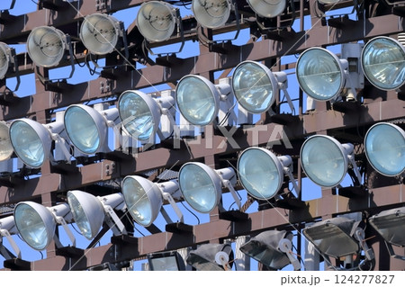 スタジアムの照明施設 イメージ スタジアムの照明施設 イメージ 124277827