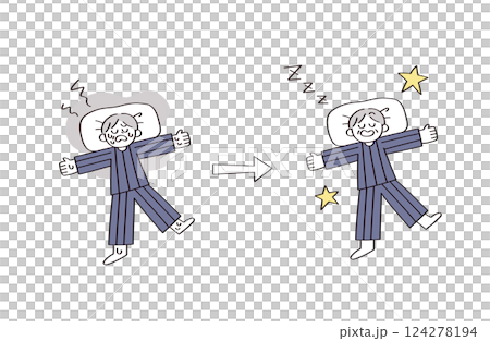 睡眠に関するイラスト 124278194