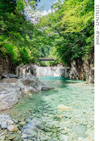 <長野>阿寺渓谷の美しい絶景 -牛ヶ淵- <長野>阿寺渓谷の美しい絶景 -牛ヶ淵- 124278211