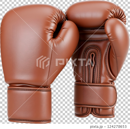 茶色のボクシンググローブ 124278653