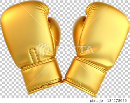 Golden boxing gloves 124278656