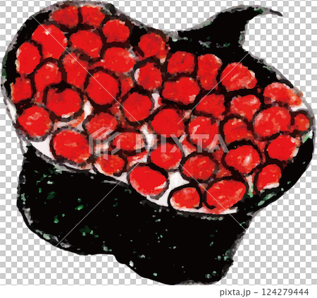 軍艦巻き　手書き 124279444