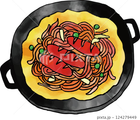 鉄板で焼くナポリタン 名古屋めし 鉄板で焼くナポリタン 名古屋めし 124279449