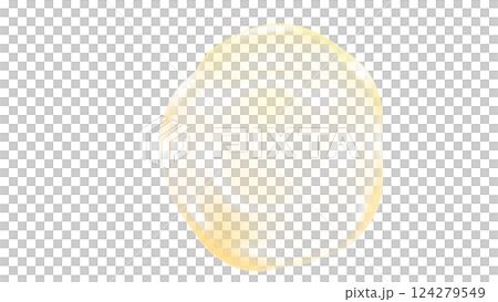 透明黃色圓形光澤氣泡凝膠 png 插圖背景 124279549