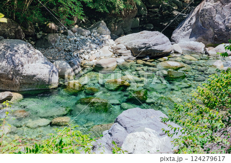 ＜長野＞阿寺渓谷の美しい絶景 124279617