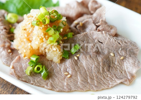 和牛赤身スライス肉 和牛赤身スライス肉 124279792