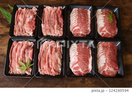 国産豚いろいろ盛り合わせ 国産豚いろいろ盛り合わせ 124280594