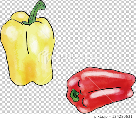 辣椒粉手繪插畫 辣椒粉手繪插畫 124280631