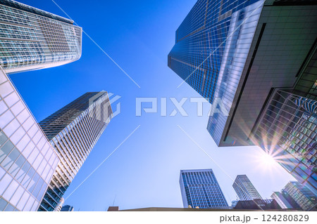 日本の東京都市景観 虎ノ門ヒルズステーションタワー(虎ノ門ヒルズ駅)などを望む。新時代へ=21日 日本の東京都市景観 虎ノ門ヒルズステーションタワー(虎ノ門ヒルズ駅)などを望む。新時代へ=21日 124280829