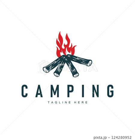 jungle adventure design with jungle camping logo concept summer activities symbol illustration product brand templet jungle adventure design with jungle camping logo concept summer activities symbol illustration product brand templet 124280952