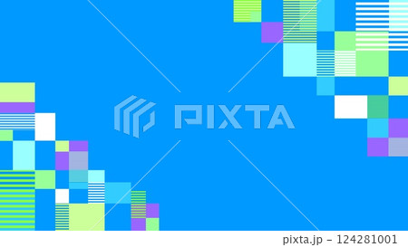 幾何学模様 フレーム 四角形 ボーダー 幾何学模様 フレーム 四角形 ボーダー 124281001