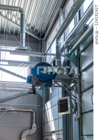 Air heating system for industrial premises, new Air heating system for industrial premises, new 124282427