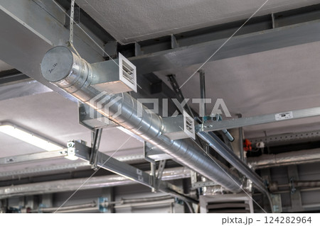 Air heating system for industrial premises, new 124282964