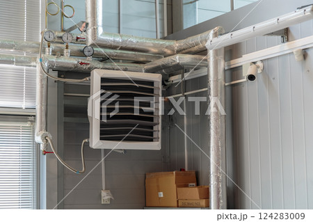 Air heating system for industrial premises, new 124283009