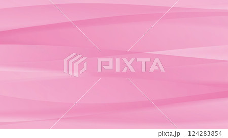 ウェーブ　ピンク背景 124283854