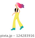 スケートする女性 124283916