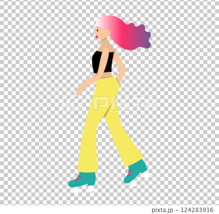 Woman skating 124283916