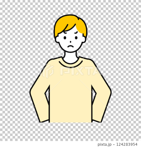 Upper body pose_simple adult male 15 124283954