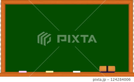 Simple chalkboard frame illustration 124284006