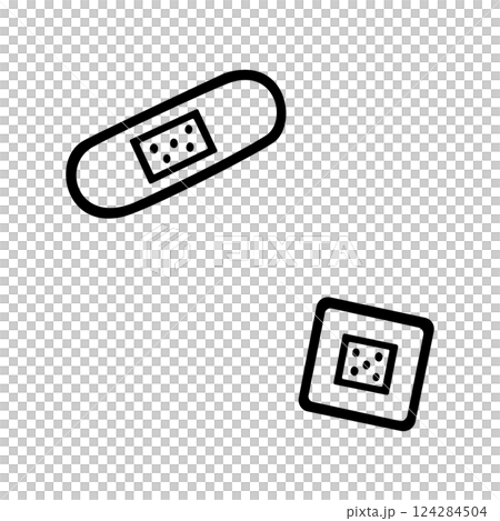 簡單膠布的插圖素材 簡單膠布的插圖素材 124284504
