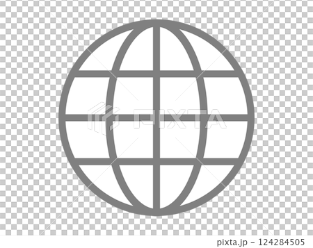地球圖示(全球符號) 地球圖示(全球符號) 124284505