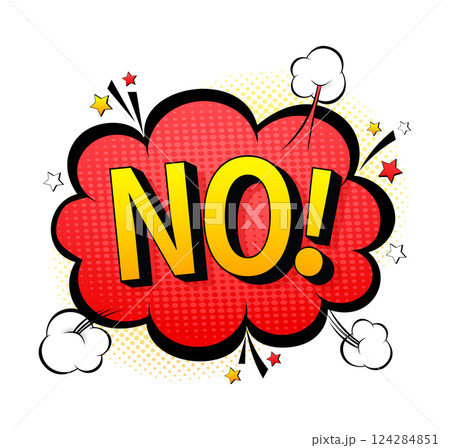 No pop, great design for any purposes. Abstract art. Vector white background 124284851