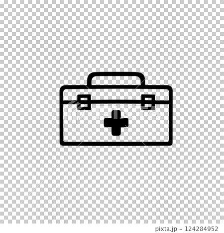 シンプルな薬箱のイラスト素材 124284952