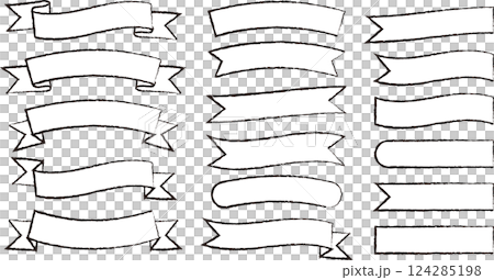 手繪絲帶框架集 手繪絲帶框架集 124285198