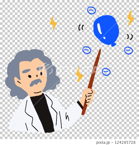 静電気の概念イラスト 124285728