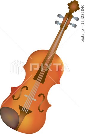 水彩風バイオリンのイラスト 124285840