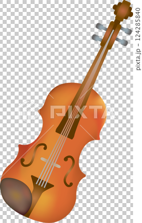 水彩風バイオリンのイラスト 124285840
