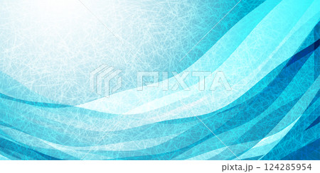 青　和紙　模様　背景　 124285954