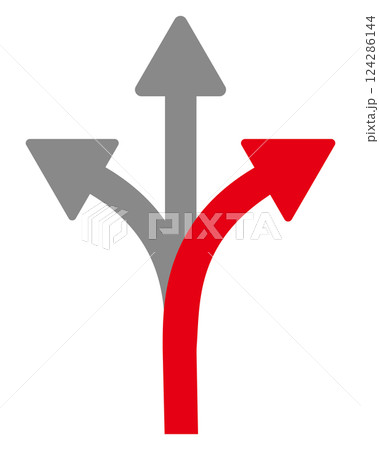 分岐矢印　選択 　3択 124286144