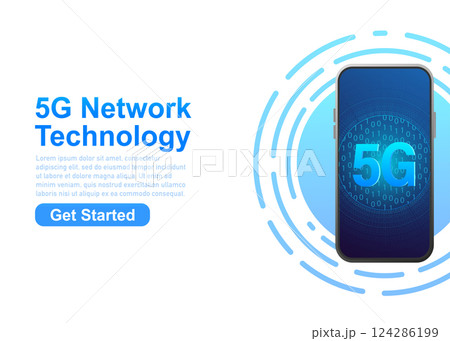 5g network technology. Abstract icon. 3d vector background. Home network. Business concept. Abstract background. Internet technology. 5g network technology. Abstract icon. 3d vector background. Home network. Business concept. Abstract background. Internet technology. 124286199