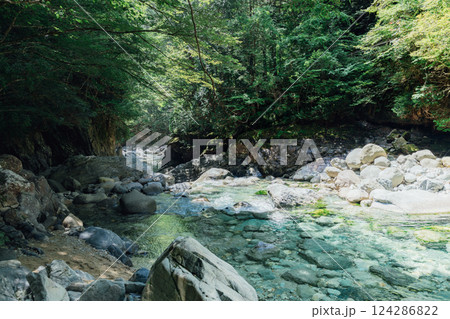 ＜長野＞阿寺渓谷の美しい絶景 124286822