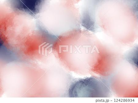抽象的　水彩パターン　背景　素材 124286934