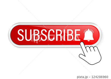 Flat icon with subscribe on white background. Vector illustration graphic design. Comment icon vector. White background. Design element. Flat icon with subscribe on white background. Vector illustration graphic design. Comment icon vector. White background. Design element. 124286960