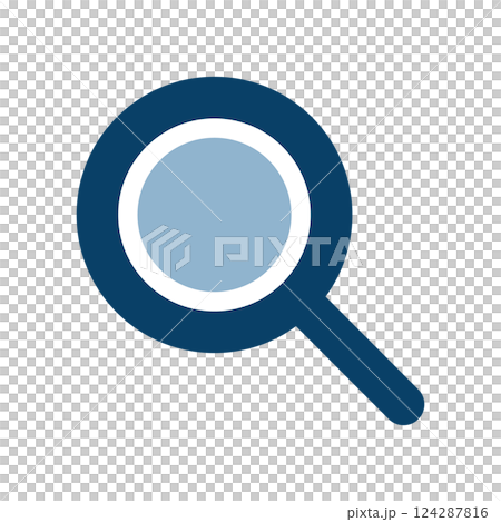 Magnifying glass icon illustration Magnifying glass icon illustration 124287816