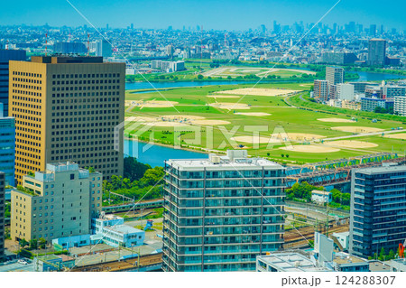 川崎市の川と緑地帯 川崎市の川と緑地帯 124288307