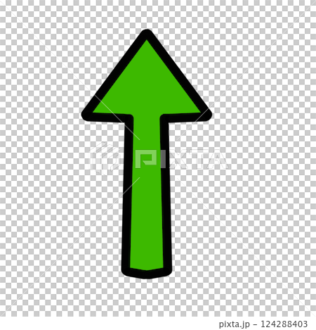 矢印 上向き イラスト アイコン 緑色 ポップ 矢印 上向き イラスト アイコン 緑色 ポップ 124288403