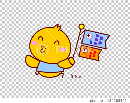 小雞和鯉魚旗 小雞和鯉魚旗 124288545