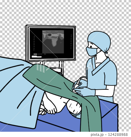 頸動脈エコー 124288988