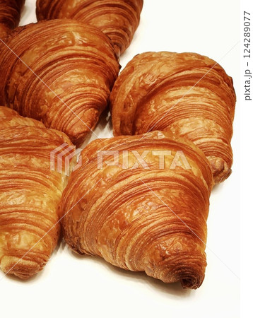 Delicious, golden-brown croissants, a perfect breakfast treat Delicious, golden-brown croissants, a perfect breakfast treat 124289077