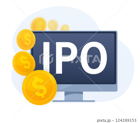 IPO, initial public offering, investment opportunity or make profit from new stock concept. Return on investment, financial solutions, passive income 124289153