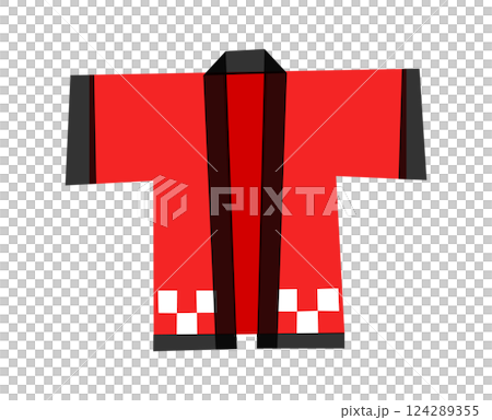 Illustration of a happi coat Festival Summer festival Costume Japanese Event Tradition Haori Traditional Japan Clothes Japanese clothing 124289355