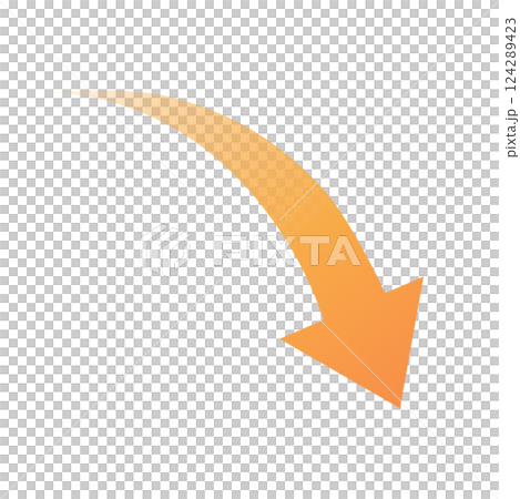 時尚黃色漸變下降箭頭商務簡約 時尚黃色漸變下降箭頭商務簡約 124289423