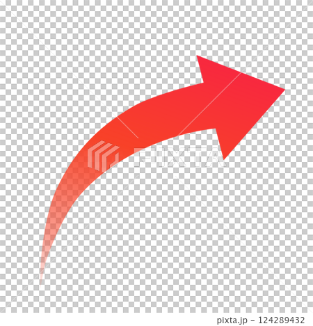 Red gradient stylish rising arrow business simple Red gradient stylish rising arrow business simple 124289432
