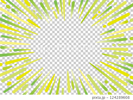 色彩鮮豔且流行的濃縮線框綠色 124289608