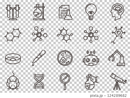 Science icons 01 Science icons 124289682